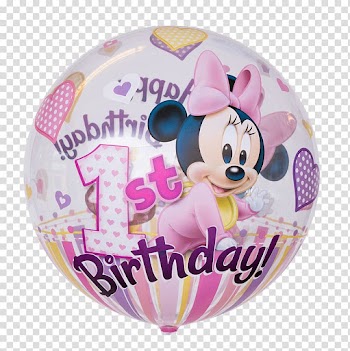 Minnie Mouse Toy balloon Birthday, ballon birthday transparent background PNG clipart