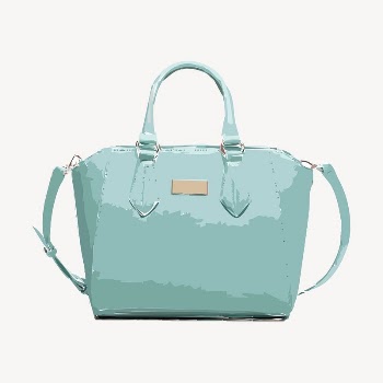 Mint green leather handbag sticker, | Free PSD - rawpixel