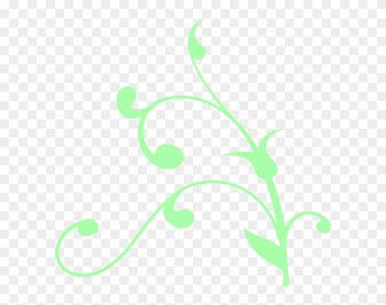 Mint Green Swirl Clip Art At Clker - Tree Branch Clip Art