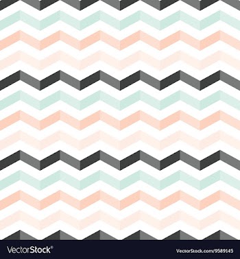  					Mint peach black shadowed chevron pattern vector image														