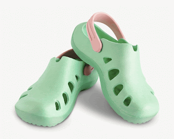 Mint rubber sandals, isolated image | Free Photo - rawpixel