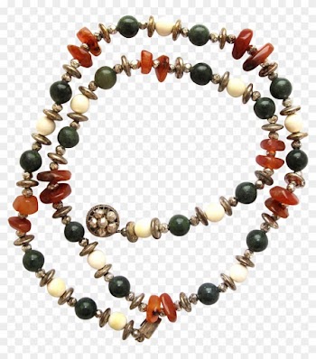 Miriam Haskell Silver Tone Bead Nature Necklace - Bead