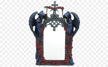 Mirror Death Gothic art Statue - mirror 
