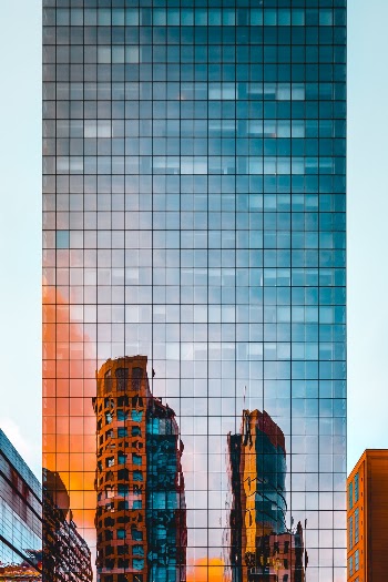 Mirror Facade of Tall Building