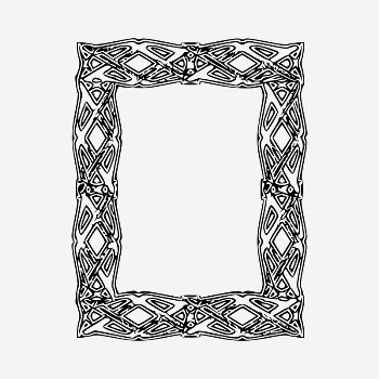 Mirror frame drawing, vintage illustration | Free PSD - rawpixel