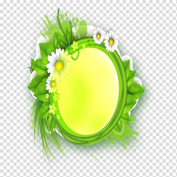 Mirror frame, Flower Mirror transparent background PNG clipart