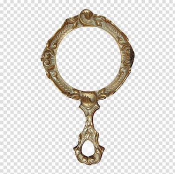 Mirror frame, Women Mirror transparent background PNG clipart