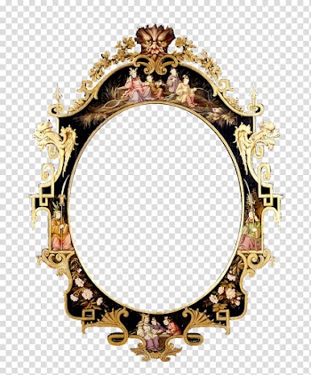 Mirror Frames Chinoiserie, mirror transparent background PNG clipart