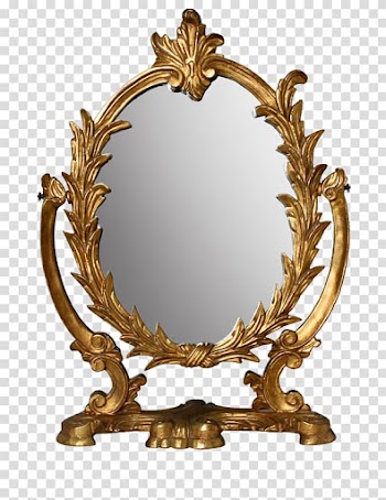 Mirror Light Vanity Bathroom cabinet, Lace oval mirror transparent background PNG clipart