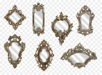 Mirror Light Wall Picture frame Reflection - Retro Mirror 