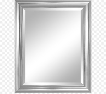 Mirror Silver Bevel Wall Picture frame - Mirror PNG 