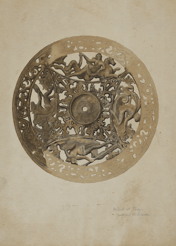 Mirror Stand: Detail of Saucer | Free Photo - rawpixel