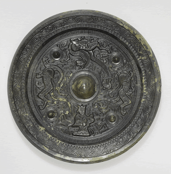 Mirror with figure and dragons.. | Free Photo - rawpixel