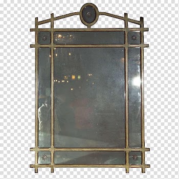 Mirrors, black metal frame illustration transparent background PNG clipart