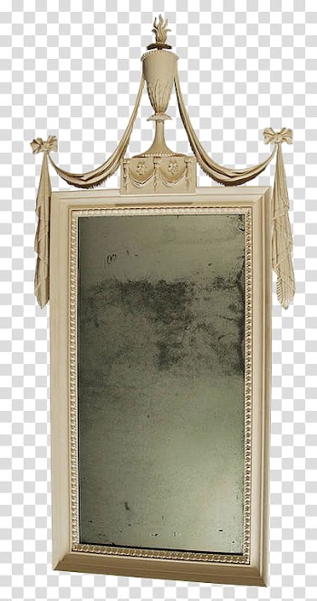 Mirrors, brown display frame transparent background PNG clipart