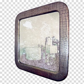 Mirrors, brown framed poster transparent background PNG clipart