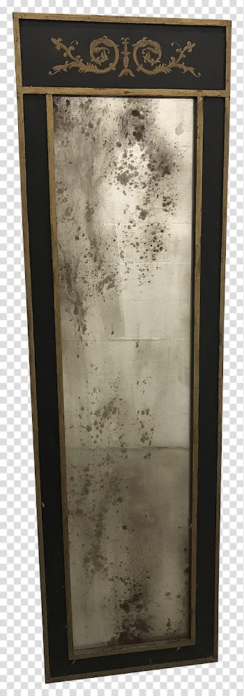 Mirrors, rectangular black framed mirror transparent background PNG clipart