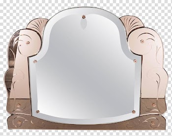 Mirrors, white and brown frame transparent background PNG clipart