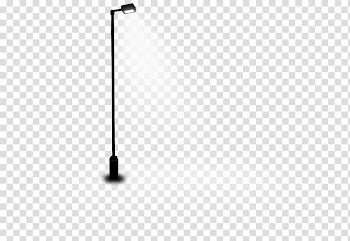 Misc, black light post turned-on transparent background PNG clipart