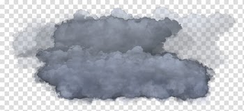 Misc cloud smoke element, gray clouds transparent background PNG clipart