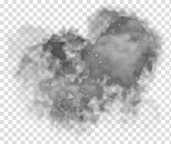 Misc cloud smoke element, gray smoke transparent background PNG clipart