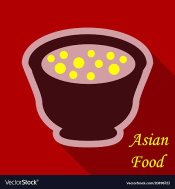 Miso soup japanese food graphic object top view vector image