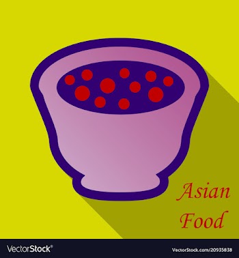 Miso soup japanese food graphic object top view vector image