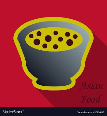 Miso soup japanese food graphic object top view vector image