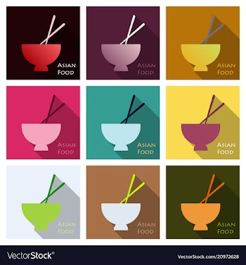 Miso soup japanese food graphic object top view vector image