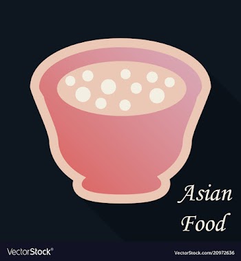 Miso soup japanese food graphic object top view vector image