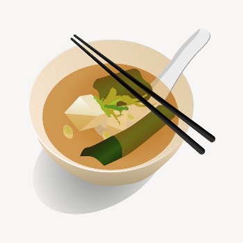 Miso soup sticker, Japanese food | Free PSD - rawpixel