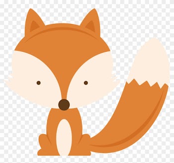 Miss Kate Cuttables - Baby Fox Clip Art