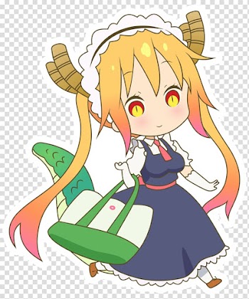 Miss Kobayashi's Dragon Maid Tohru Honda Anime Kyoto Animation, Minimalistic transparent background PNG clipart