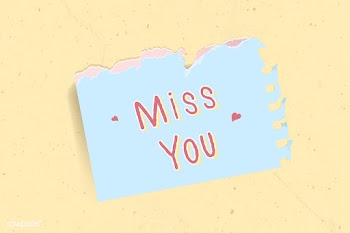 Miss you note | Free stock vector - 1016654