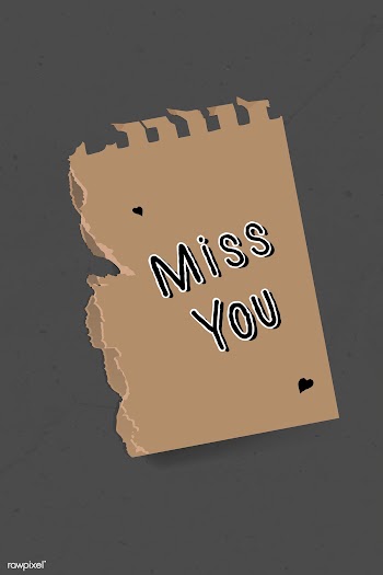 Miss you note | Free stock vector - 1016659