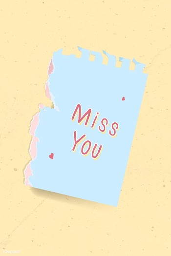 Miss you note | Free stock vector - 1016674