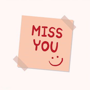 Miss you sticky note illustration | Free stock vector - 412513