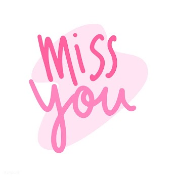 Miss you typography vector in pink | Free stock vector - 472491