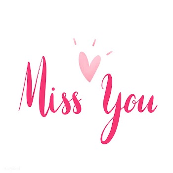 Miss you typography vector in pink | Free stock vector - 511870
