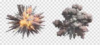 Missile explosion smoke transparent background PNG clipart