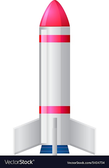 Missile vector image