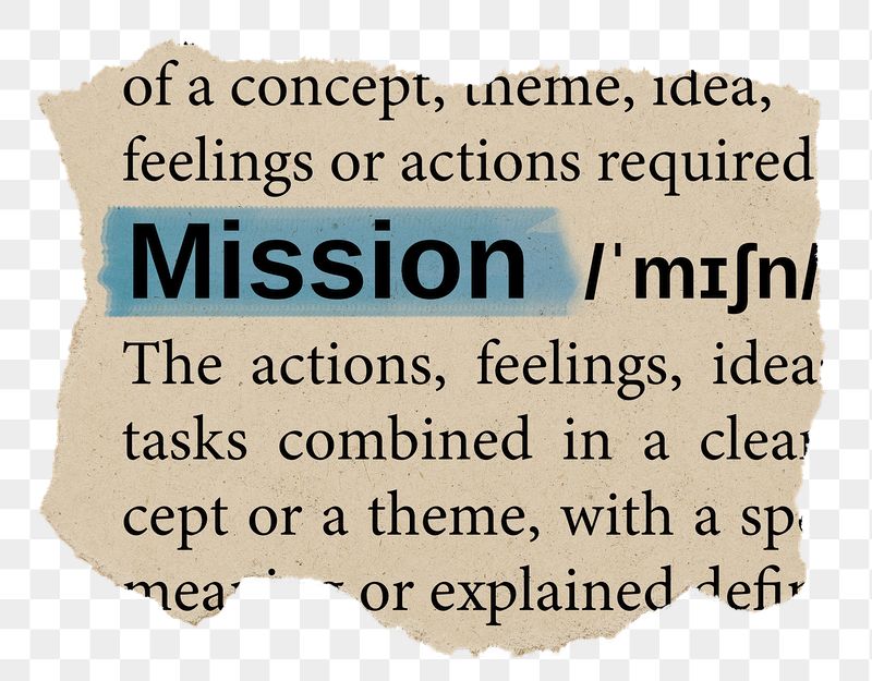 Mission png word sticker, torn | Free PNG - rawpixel