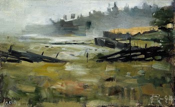 Misty landscape, oil painting. Original | Free Photo - rawpixel