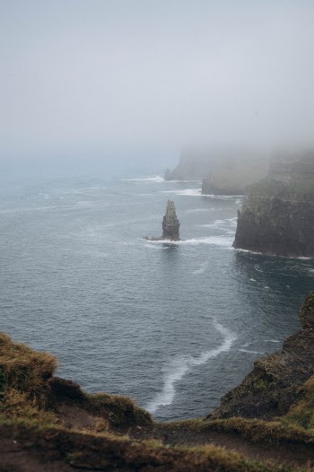 Misty Sea Cliff