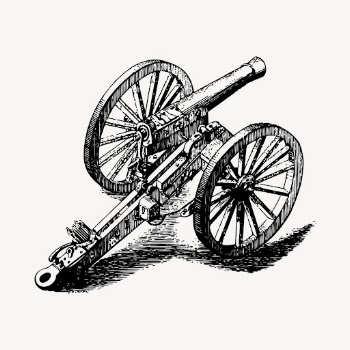 Mitrailleuse clipart, vintage military weapon | Free Vector - rawpixel