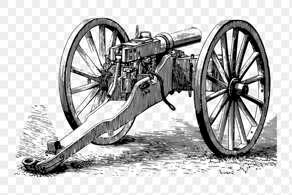 Mitrailleuse png sticker, military weapon, | Free PNG - rawpixel