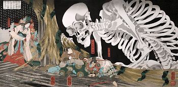 Mitsukuni Defying the Skeleton Specter | Free Photo Illustration - rawpixel