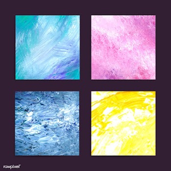 Mixed acrylic paintings | Free stock vector - 566534