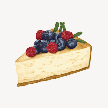 Mixed-berry cheesecake, homemade dessert illustration | Free Photo Illustration - rawpixel