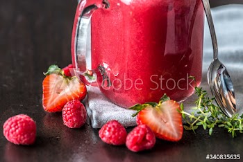 Mixed berry smoothie summer drink
